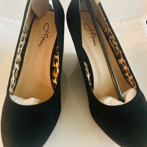 New black “suede” wedges - Picture 2 of 4